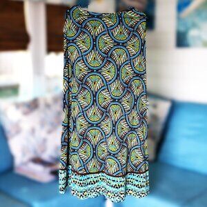 EUC Bisou Bisou Bohemian Style Stretchy Maxi Skirt size Small